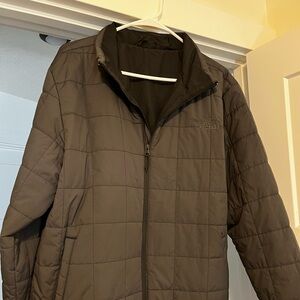Grey Men's North Face Puffer Jacket